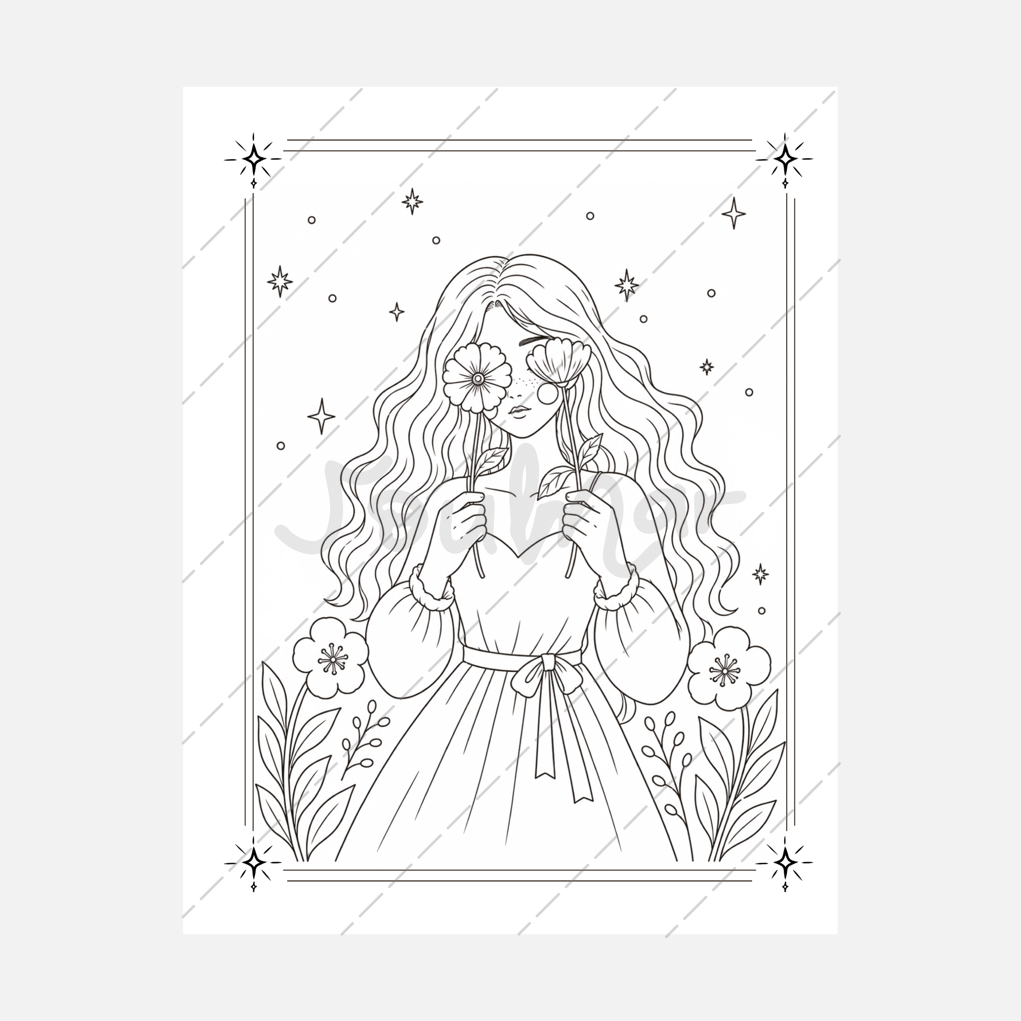 Coloring book detail