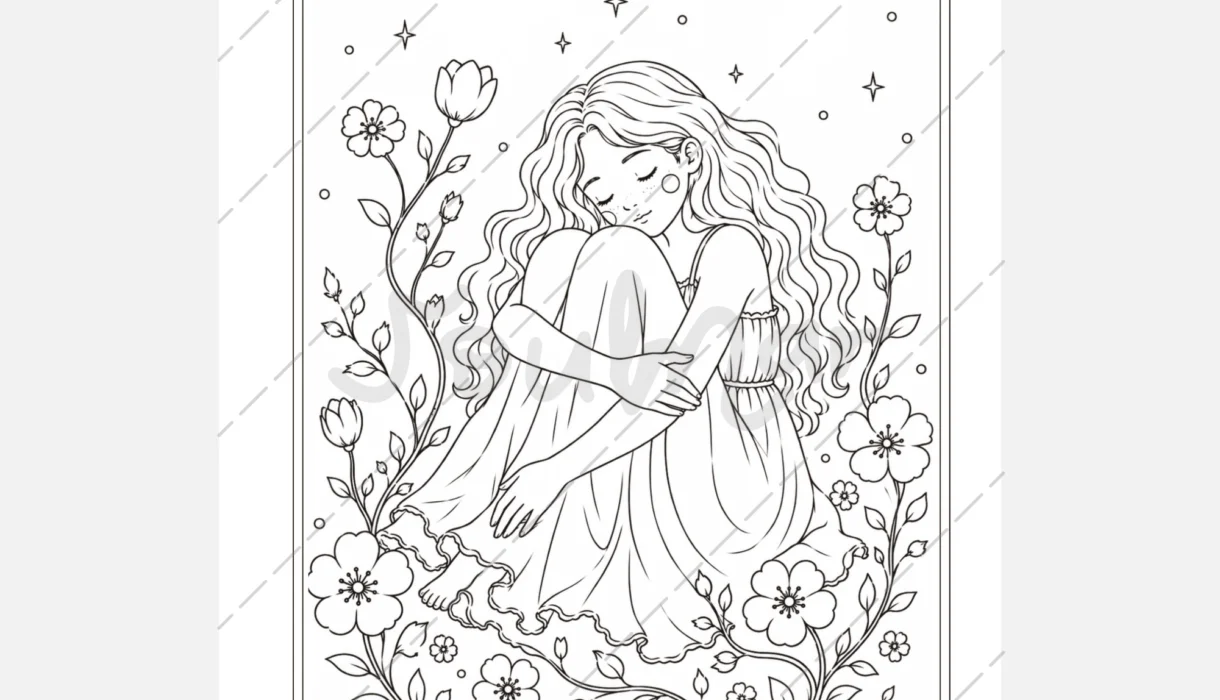 Coloring book detail