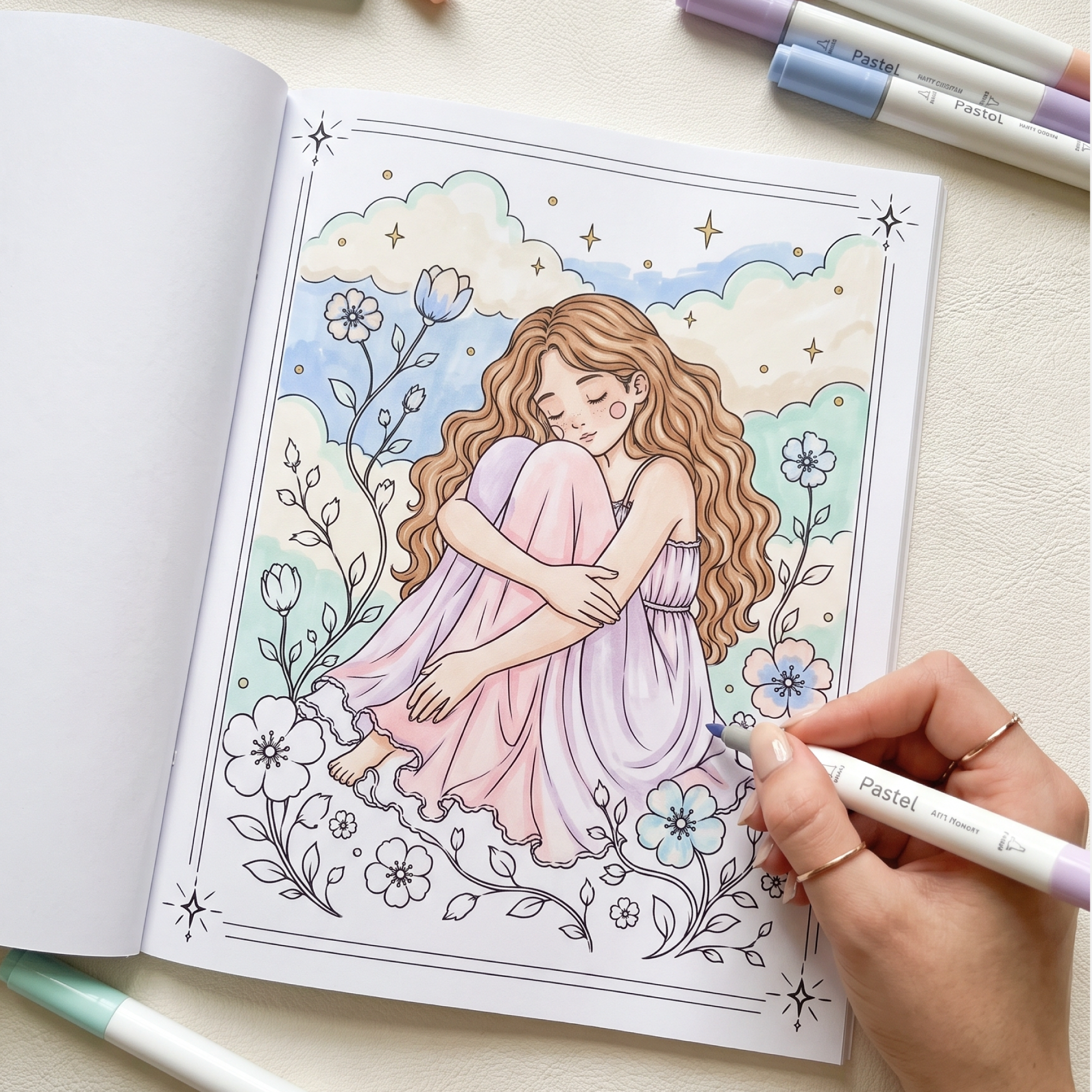 Coloring book detail