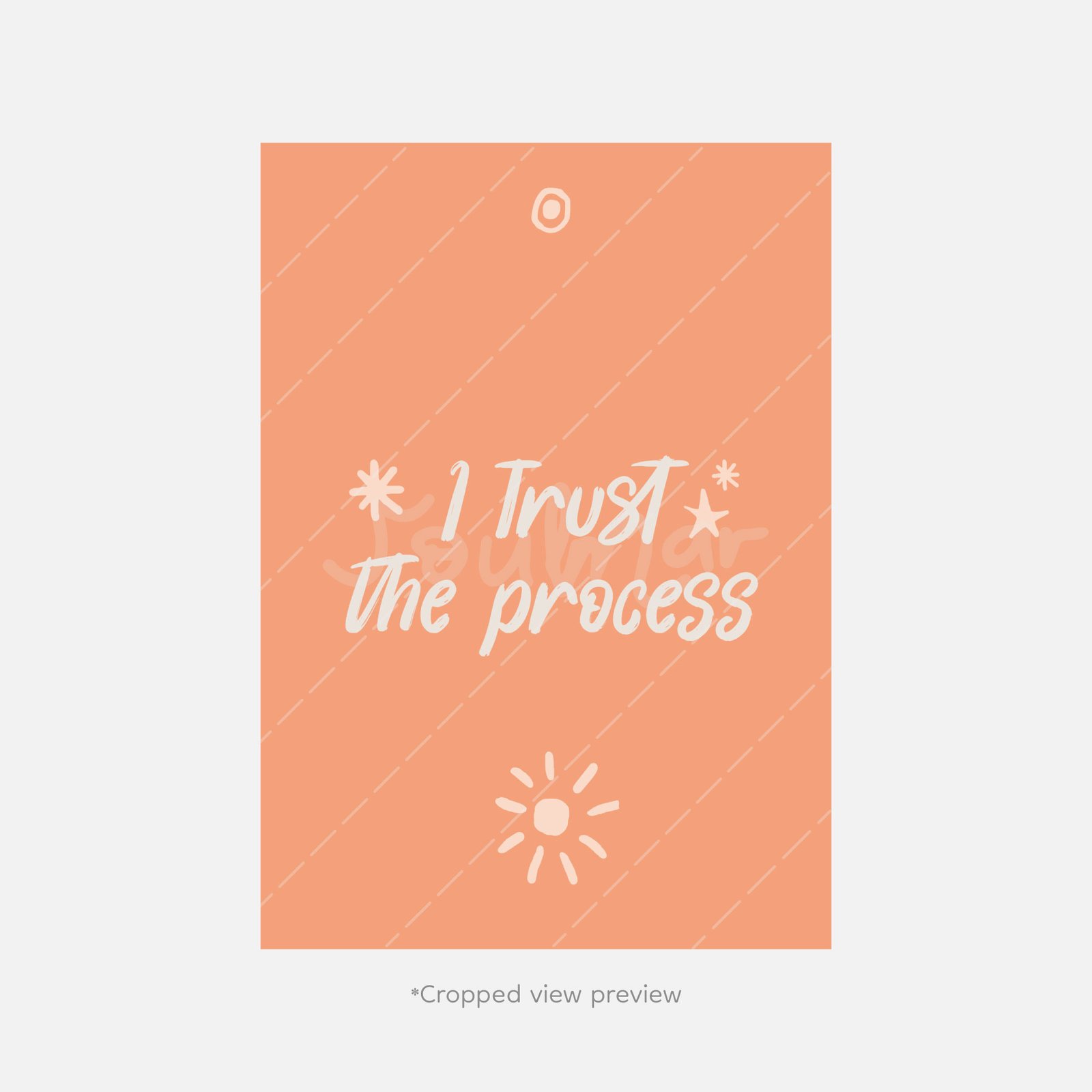 Affirmation card close up